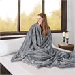Beautyrest Heated Microlight to Berber Blanket in Grey