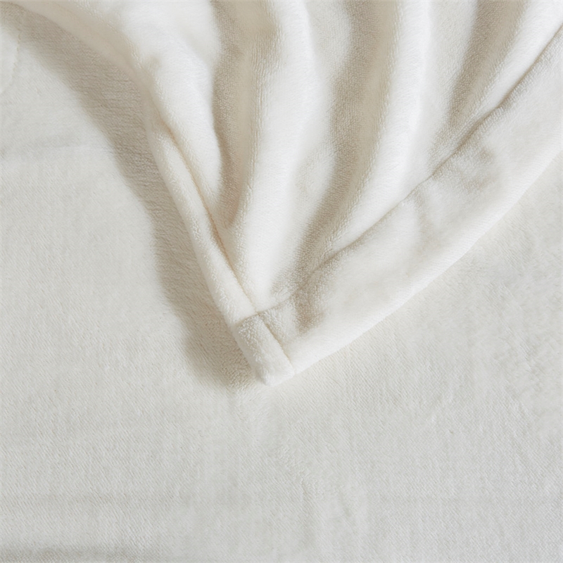 Beautyrest Heated Plush Blanket in Ivory