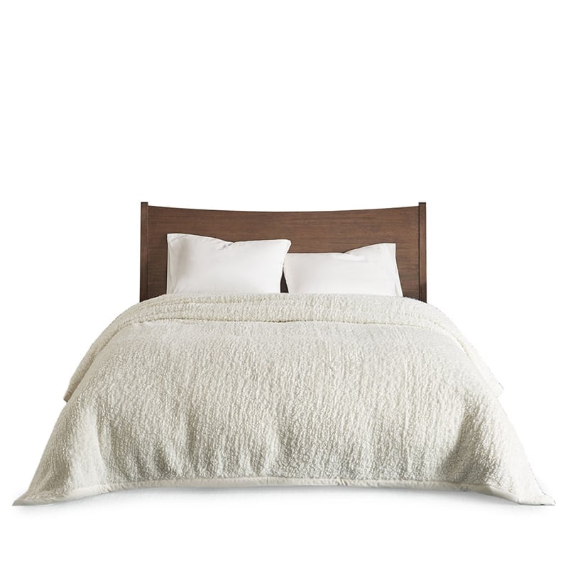 Woolrich Burlington Berber Blanket in Ivory