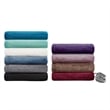 Beautyrest Heated Plush Blanket in Sapphire Blue
