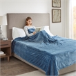 Beautyrest Heated Plush Blanket in Sapphire Blue