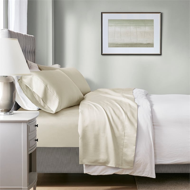 Beautyrest 1000 Thread Count HeiQ Smart Temperature Cotton Blend 4 PC Sheet Set