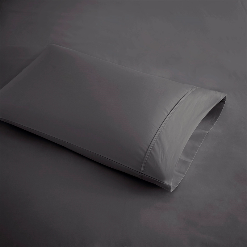 Beautyrest 600 Thread Count Cooling Cotton Blend 4 PC Sheet Set in Charcoal