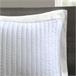 Madison Park Keaton 3 Piece Quilt Set in White