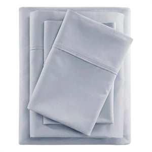 Beautyrest 600 Thread Count Cooling Cotton Blend 4 PC Sheet Set in Blue