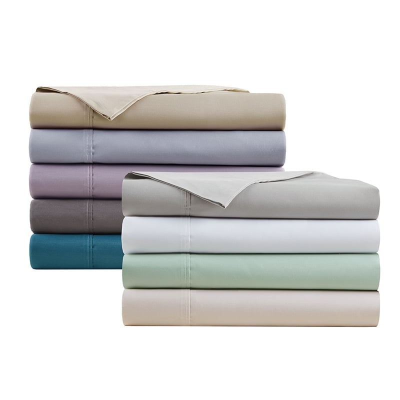Beautyrest 600 Thread Count Cooling Cotton Blend 4 PC Sheet Set in Blue