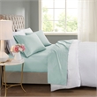 Beautyrest 600 Thread Count Cooling Cotton Blend 4 PC Sheet Set in Seafoam