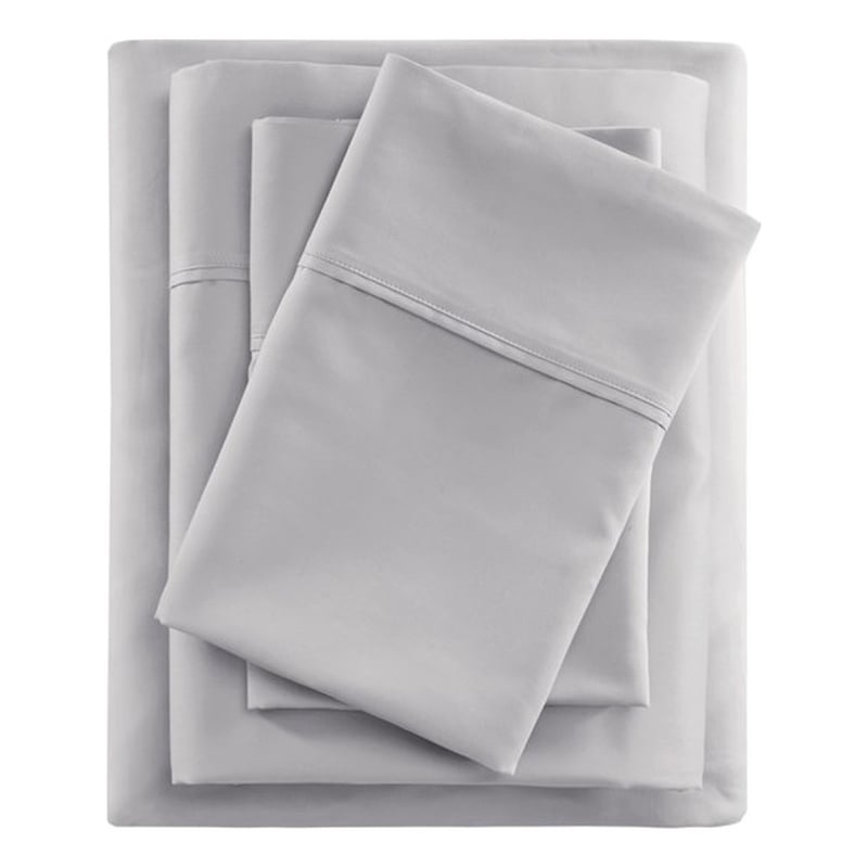 Beautyrest 600 Thread Count Cooling Cotton Blend 4 PC Sheet Set in Grey