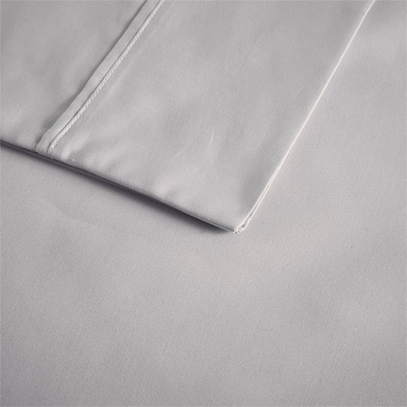 Beautyrest 600 Thread Count Cooling Cotton Blend 4 PC Sheet Set in Grey