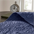 Madison Park Quebec Reversible Bedspread Set in Navy