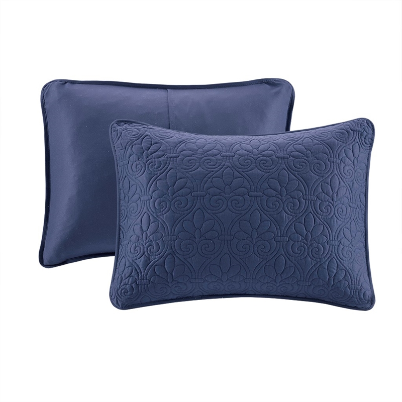Madison Park Quebec Reversible Bedspread Set in Navy