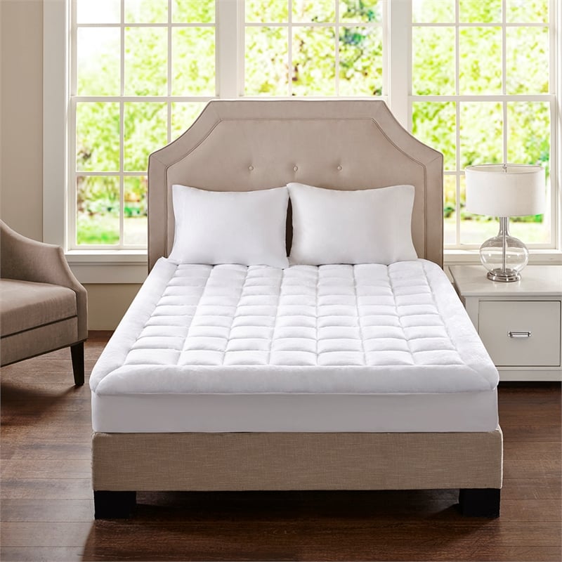Madison Park CloudSoft Overfilled Plush Down Alternative Waterproof Mattress Pad