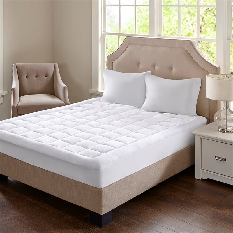 Madison Park CloudSoft Overfilled Plush Down Alternative Waterproof Mattress Pad