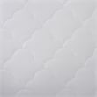 Sleep Philosophy Natural Cotton Percale Quilted Mattress Pad in White