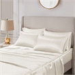 Madison Park Essentials Satin Luxury 6 PC Sheet Set in Ivory
