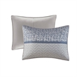 Madison Park Rhapsody 6 Piece Reversible Jacquard Quilt Set with Throw Pillows