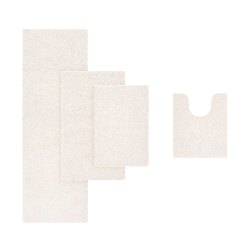 Madison Park Signature Marshmallow Bath Rug in Ivory