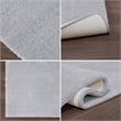 Madison Park Signature Marshmallow Bath Rug in Grey