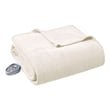 Beautyrest Electric Micro Fleece Heated Blanket in Beige