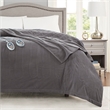 Beautyrest Electric Micro Fleece Heated Blanket in Grey