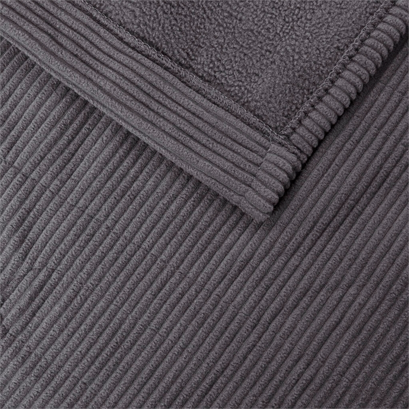 Beautyrest Electric Micro Fleece Heated Blanket in Grey