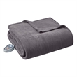 Beautyrest Electric Micro Fleece Heated Blanket in Grey