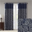 Madison Park Aubrey Jacquard Panel Pair in Navy