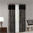 Madison Park Aubrey Jacquard Panel Pair in Black