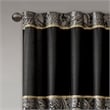 Madison Park Aubrey Jacquard Panel Pair in Black