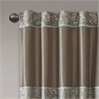 Madison Park Aubrey Jacquard Panel Pair in Blue and Brown