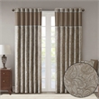 Madison Park Aubrey Jacquard Panel Pair in Blue and Brown