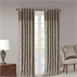 Madison Park Aubrey Jacquard Panel Pair in Blue and Brown