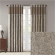 Madison Park Aubrey Jacquard Panel Pair in Blue and Brown