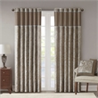 Madison Park Aubrey Jacquard Panel Pair in Blue and Brown