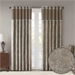 Madison Park Aubrey Jacquard Panel Pair in Blue and Brown