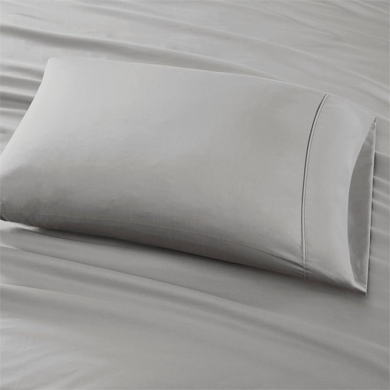 Madison Park 800 Thread Count Cotton Blend Sateen Sheet Set in Grey
