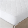 Sleep Philosophy Natural Cotton Percale Quilted Mattress Pad in White