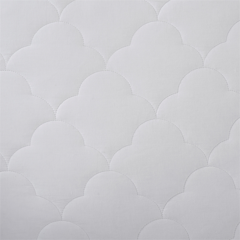 Sleep Philosophy Natural Cotton Percale Quilted Mattress Pad in White