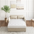 Sleep Philosophy Holden Waterproof Sofa Bed Mattress Pad in White
