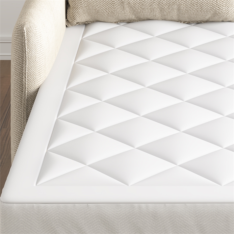 Sleep Philosophy Holden Waterproof Sofa Bed Mattress Pad in White