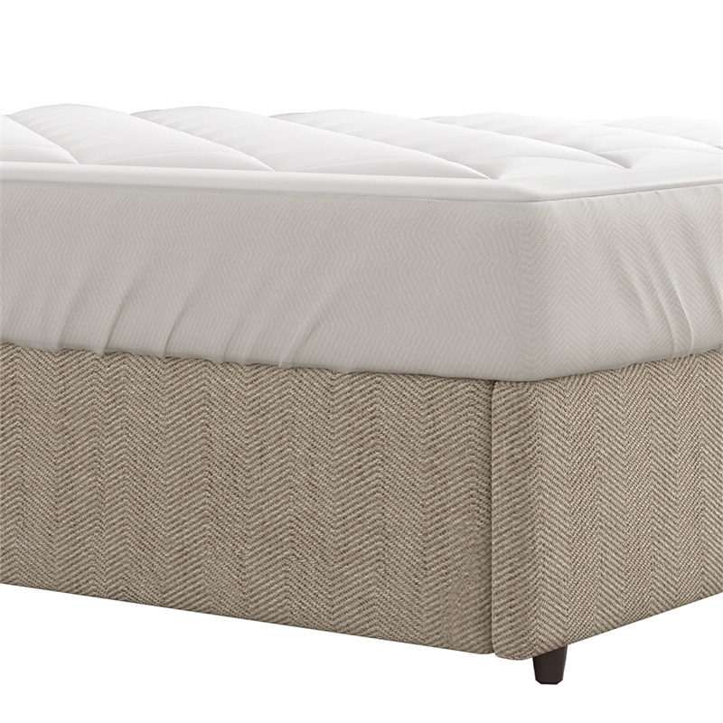 Sleep Philosophy Holden Waterproof Sofa Bed Mattress Pad in White