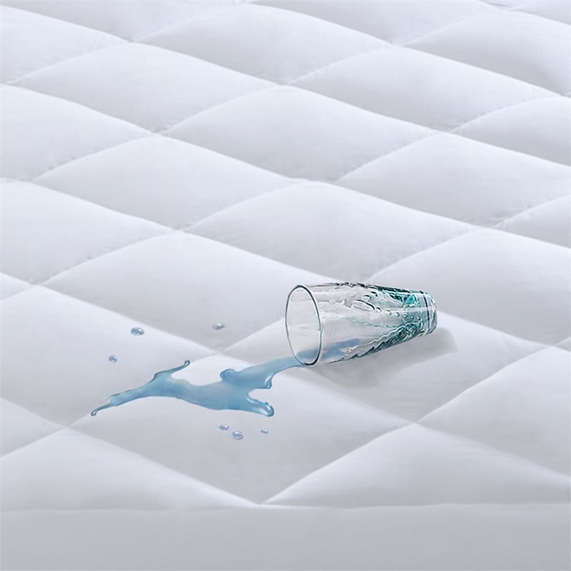 Sleep Philosophy Serenity Deep Pocket Waterproof Mattress Pad in White