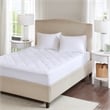 Sleep Philosophy Serenity Deep Pocket Waterproof Mattress Pad in White
