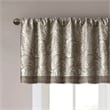 Madison Park Aubrey Jacquard Window Valance in Blue and Brown
