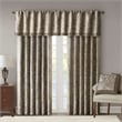 Madison Park Aubrey Jacquard Window Valance in Blue and Brown