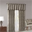 Madison Park Aubrey Jacquard Window Valance in Blue and Brown