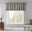 Madison Park Aubrey Jacquard Window Valance in Blue and Brown