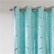 Intelligent Design Raina Total Blackout Metallic Print Grommet Top Curtain Panel