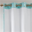 Intelligent Design Raina Total Blackout Metallic Print Grommet Top Curtain Panel