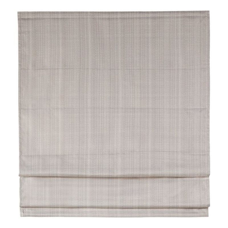 Madison Park Galen Basketweave Room Darkening Cordless Roman Shade in Taupe